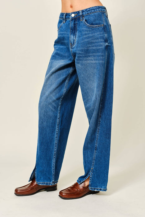 Le Slit Barrel Jeans