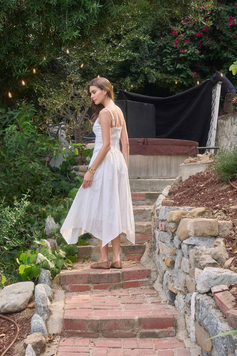 Creme Handkerchief Dress