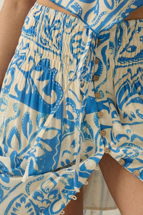 Elena Smocked Maxi Skirt