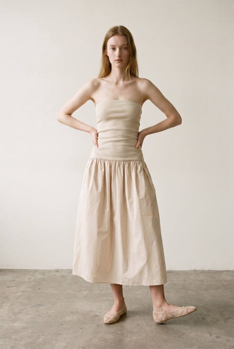 Kitt Strapless Knit Midi Dress