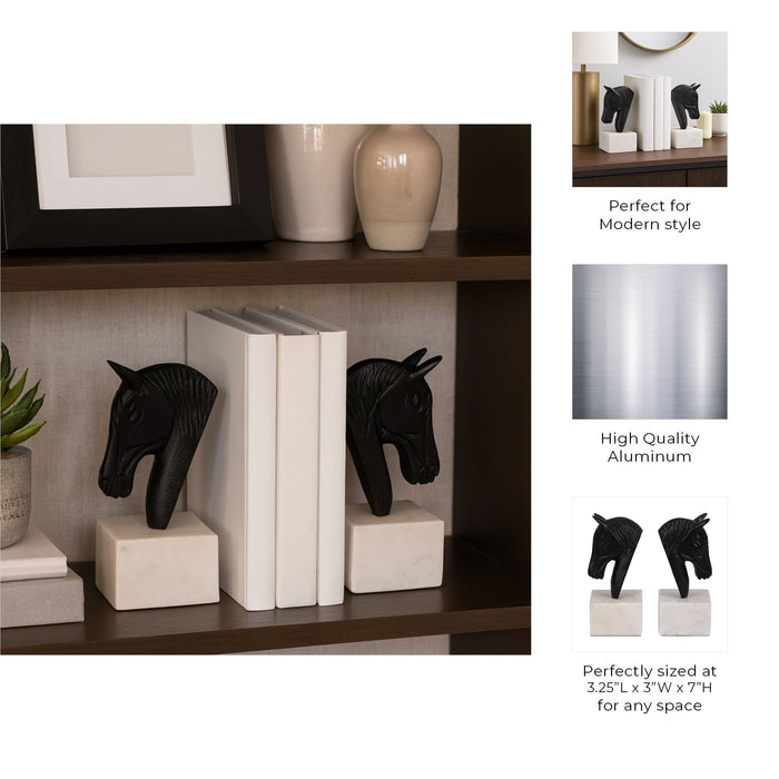 Horse Head Bookends