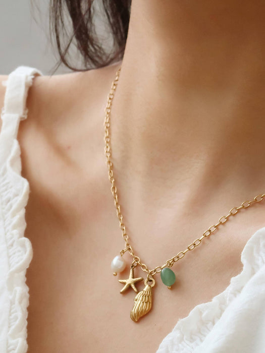 Bonbon Shell Charm Necklace