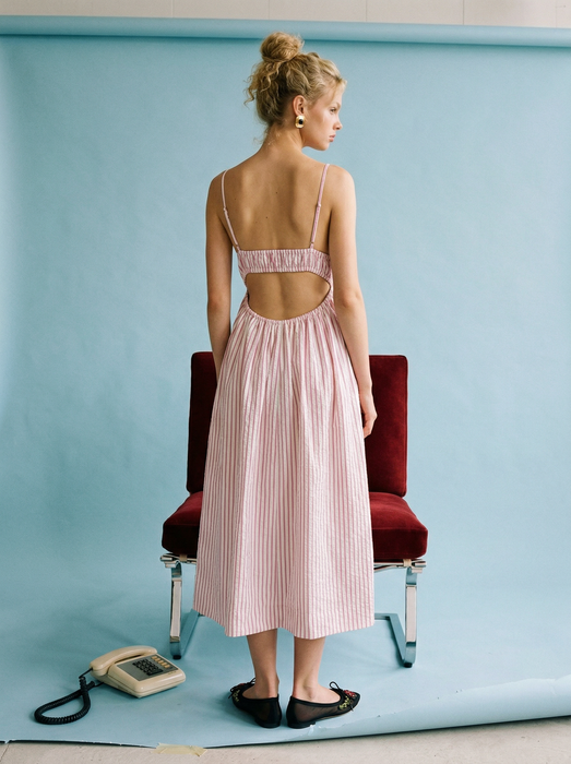 Blake Open Back Midi Dress