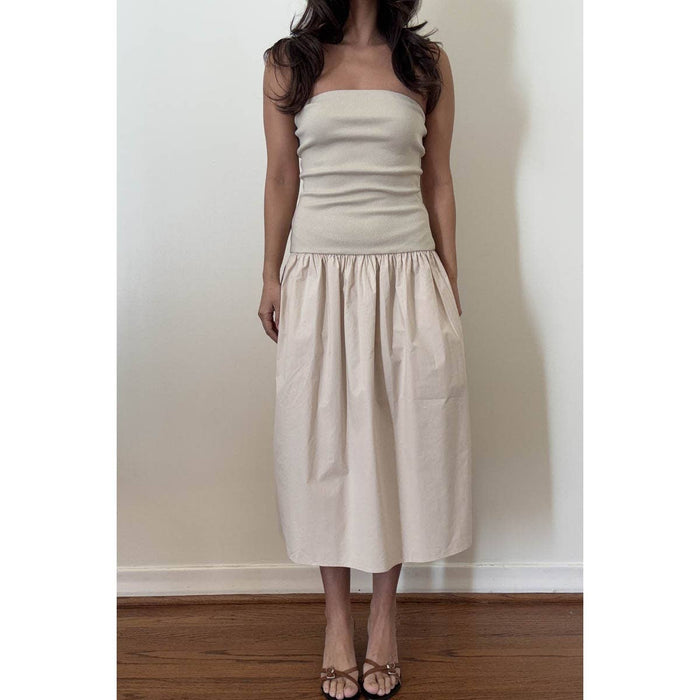 Kitt Strapless Knit Midi Dress