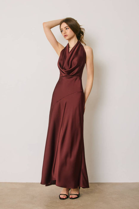 Raffine Halter Neck Maxi Dress