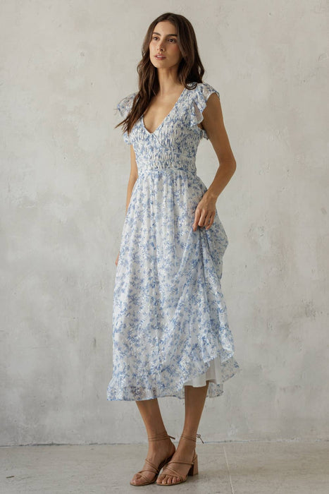 Fleur Bodice Midi Dress