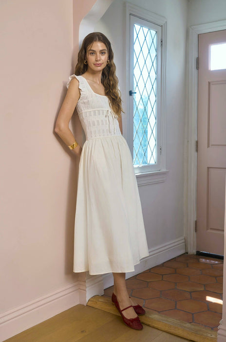 Creme Midi Dress