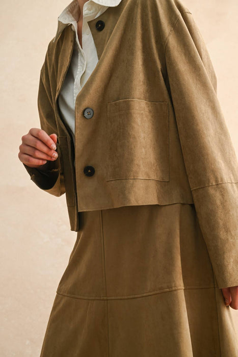 Moka Suede Jacket