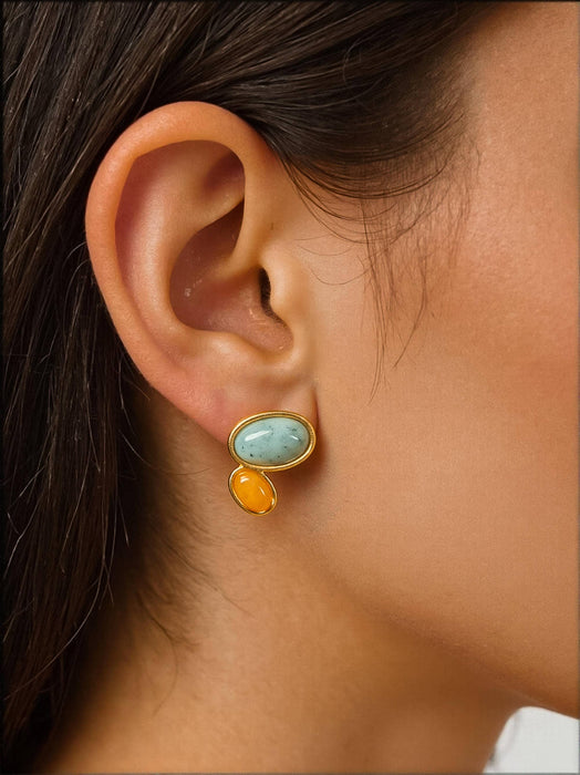 Natural Stone Earrings