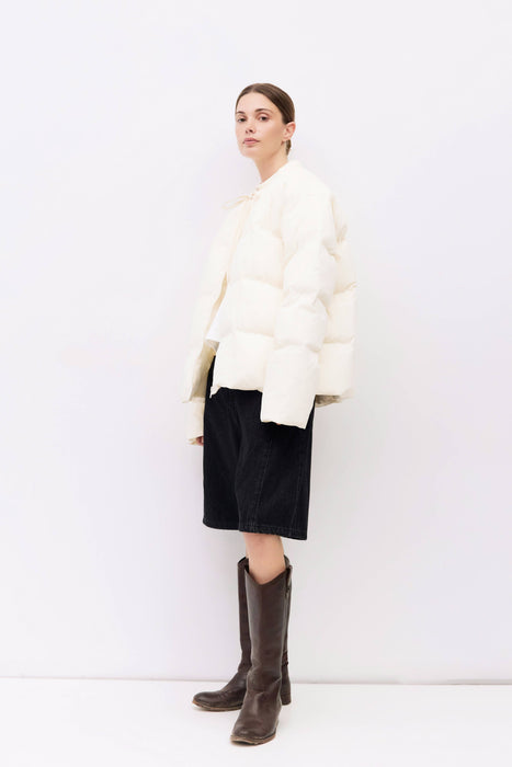 Creme Puffer Jacket