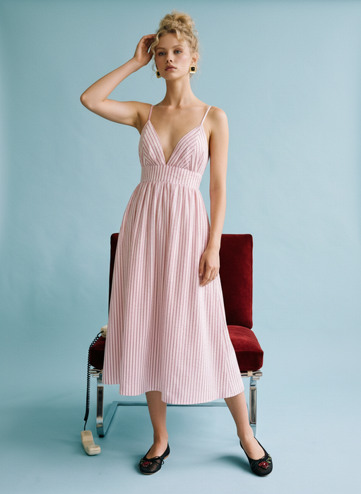 Blake Open Back Midi Dress