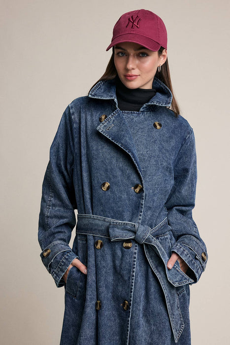 Denim Trench Coat