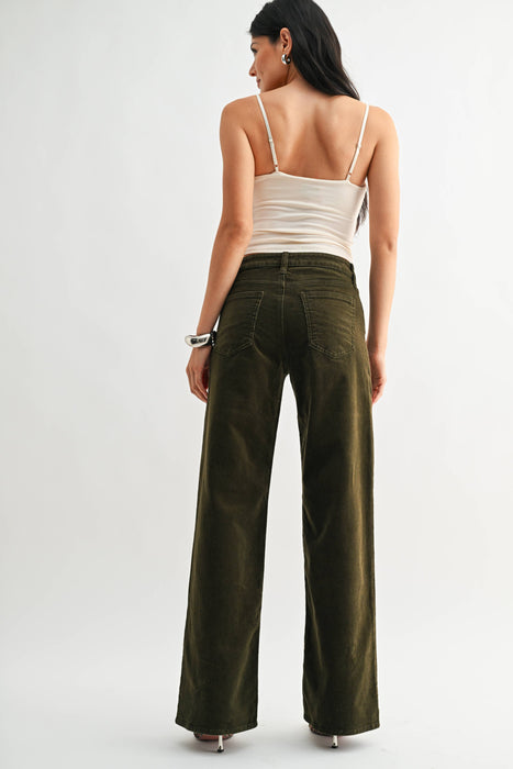 Olive Corduroy Pant