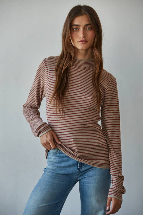 Hailee Striped Knit Top