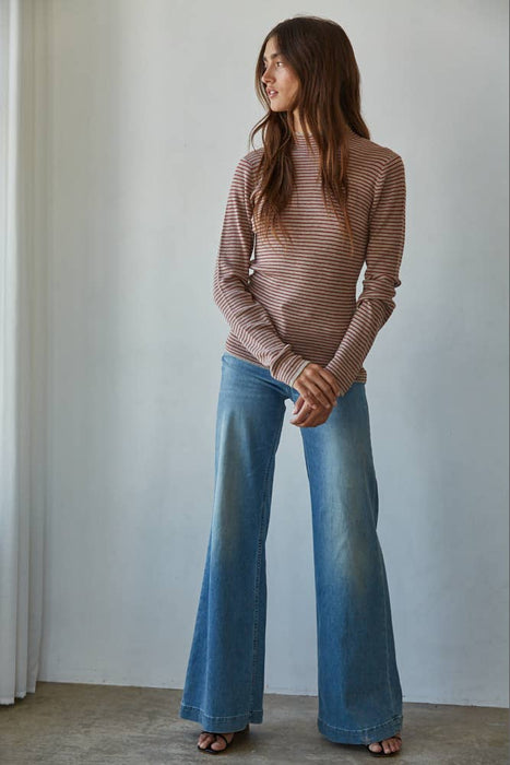 Hailee Striped Knit Top