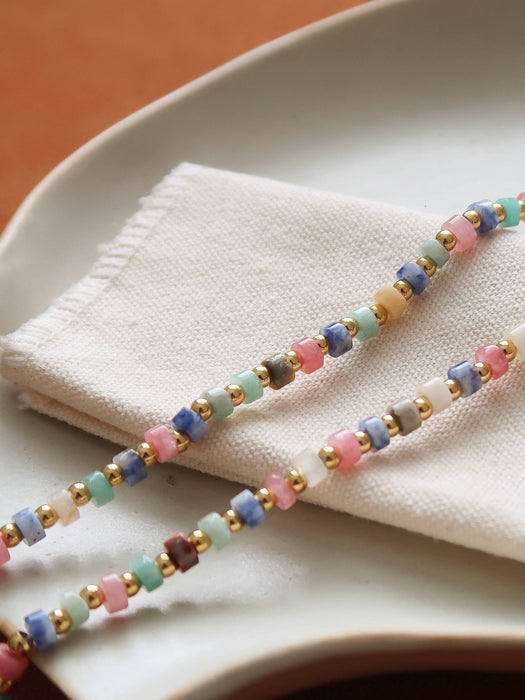 Pastel Beaded Necklace