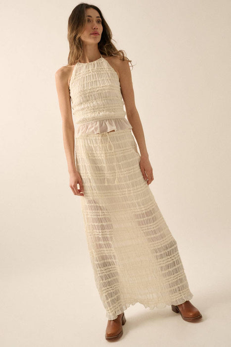Shay Ruffle Maxi Skirt