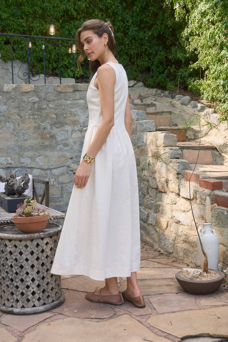 Kyra Boat Neck Midi Dress