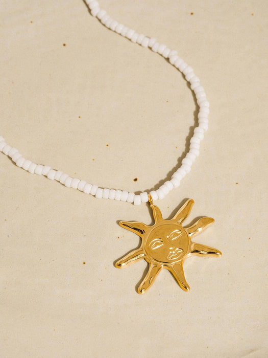 Sun Beaded Necklace