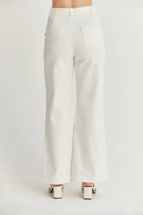 Ecru Flare Pants