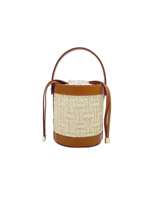 Raffia Bucket Bag