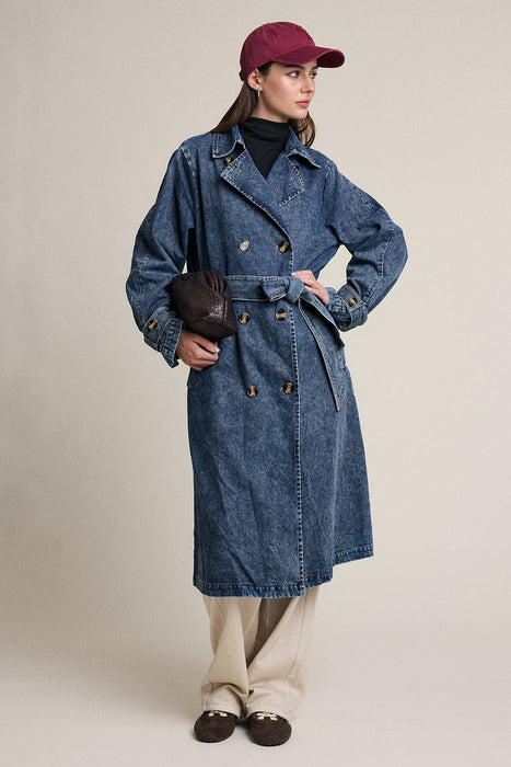 Denim Trench Coat