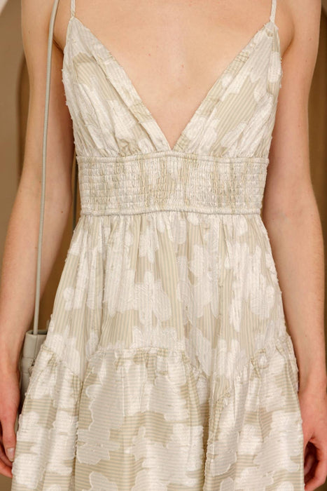 Helene Plisse Maxi Dress