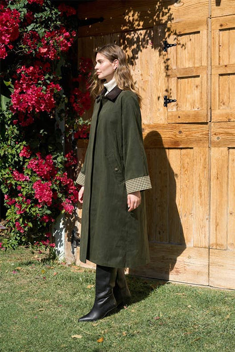 Highland Plaid Contrast Coat