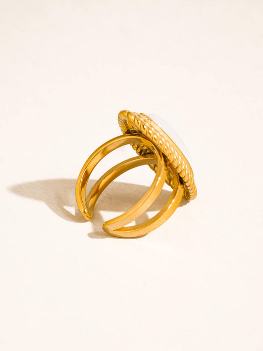 Vintage Oval Stone Ring
