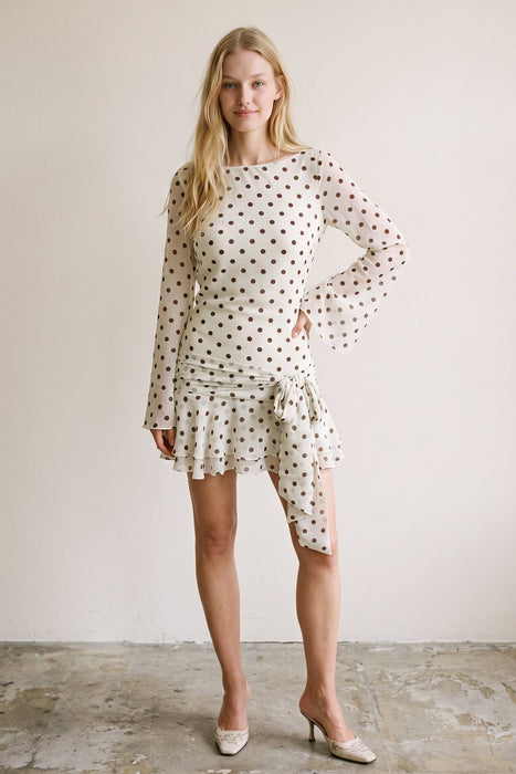 Pois Open Back Mini Dress