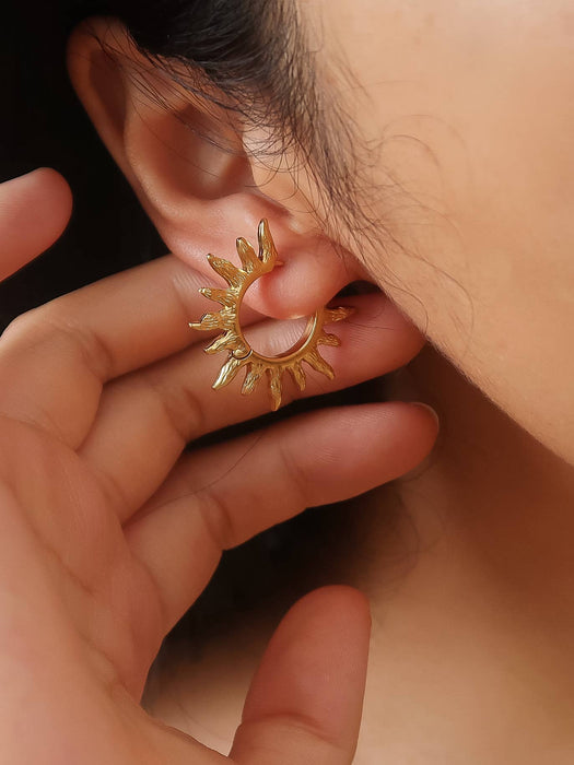 Sab Sunburst Hoop Earrings