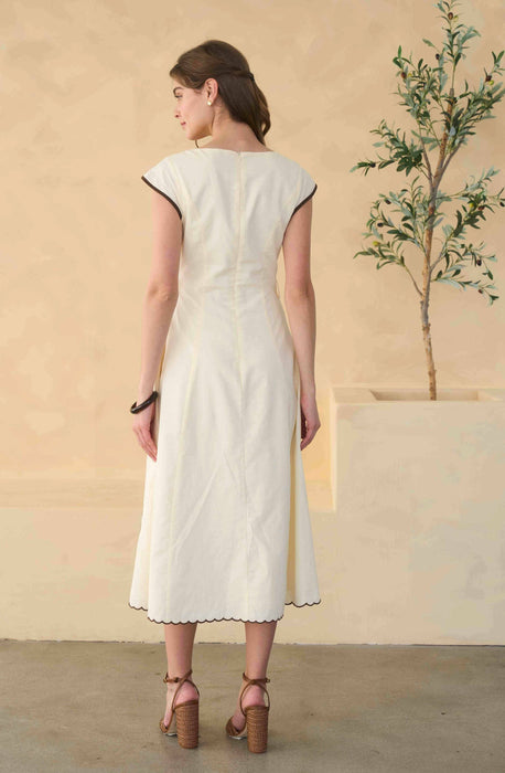 Florence Embroidered Midi Dress