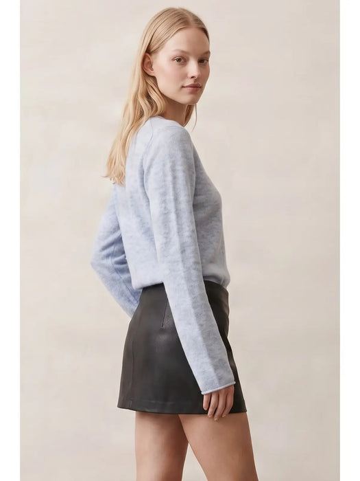 Faux Leather Mini Skirt