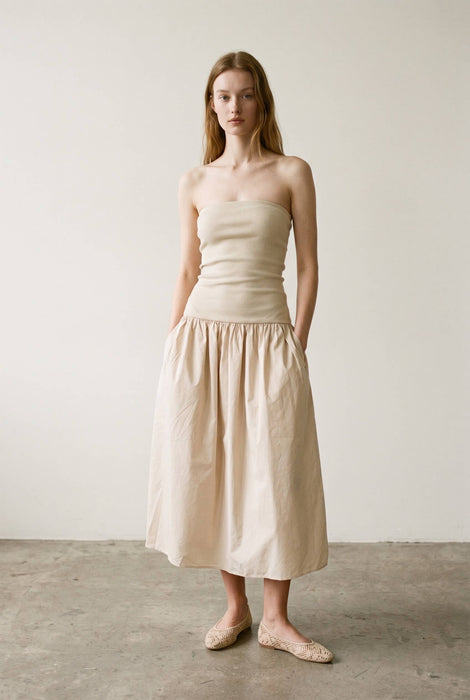 Kitt Strapless Knit Midi Dress