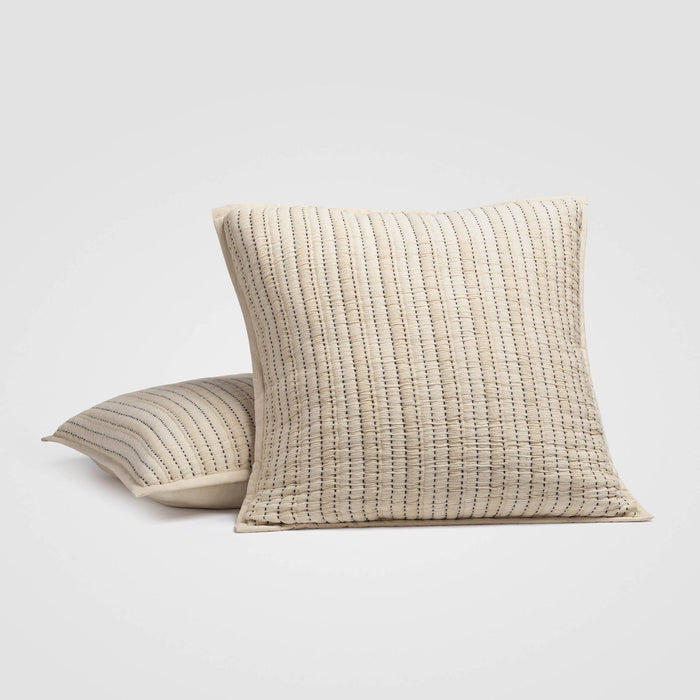 Martha Stitched Euro Sham Set