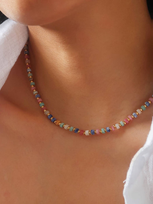 Pastel Beaded Necklace