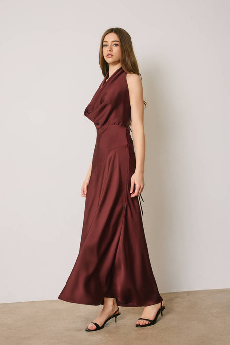 Raffine Halter Neck Maxi Dress