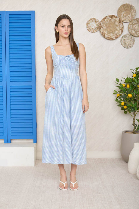 Gingham Meadow Dress