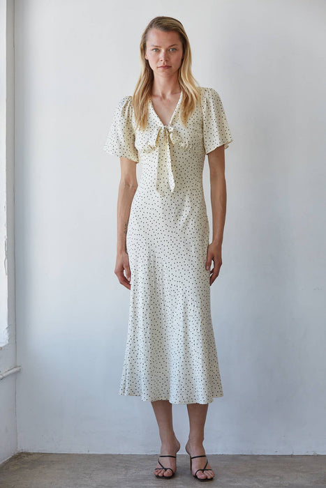 Pois V-neck Midi Dress