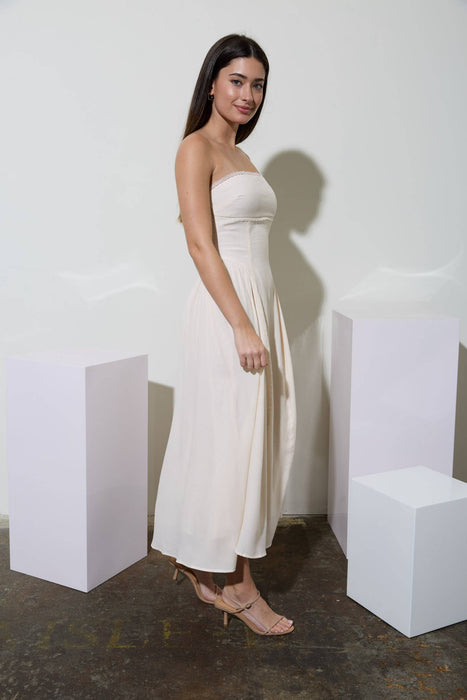 Maria Strapless Midi Dress