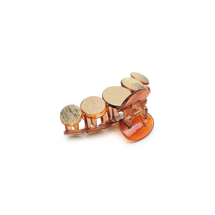 Metallic Disc Plated Hair Claw