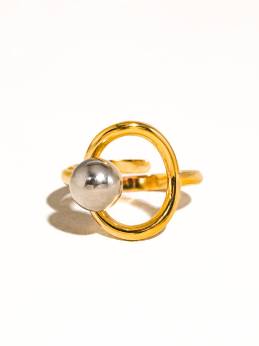 Two Tone Round Ring