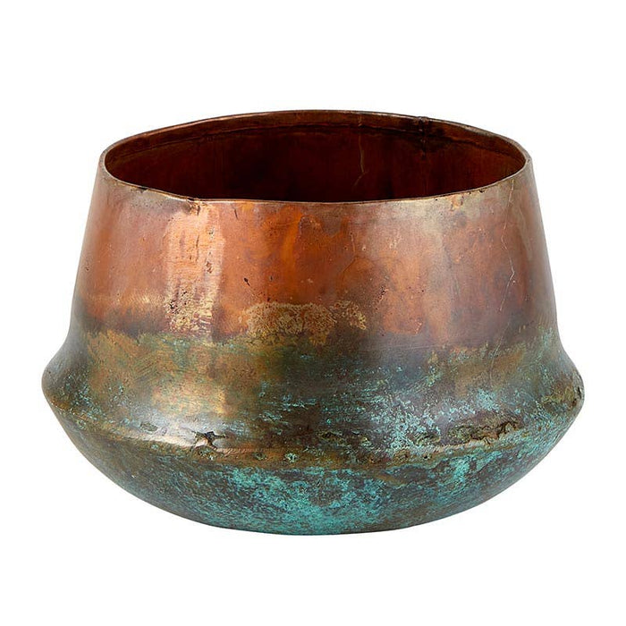 Oxidized Copper Planter