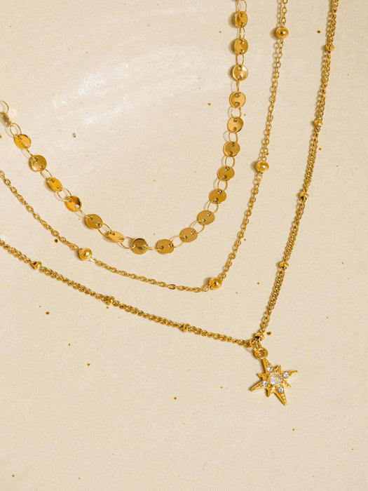 Layered Star Necklace