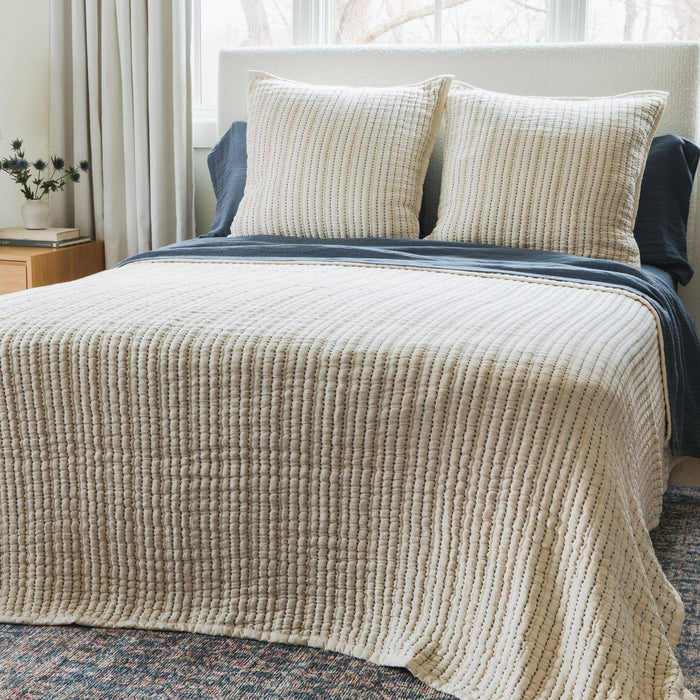 Martha Stitched Euro Sham Set