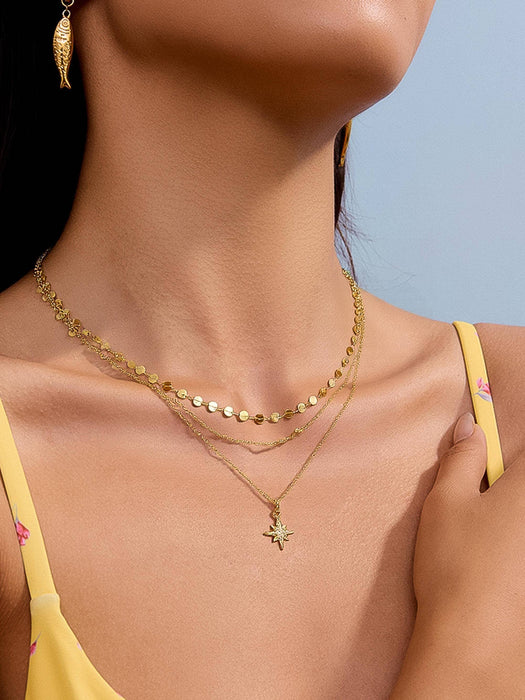 Layered Star Necklace