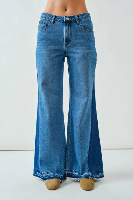 Panel Flare Jeans