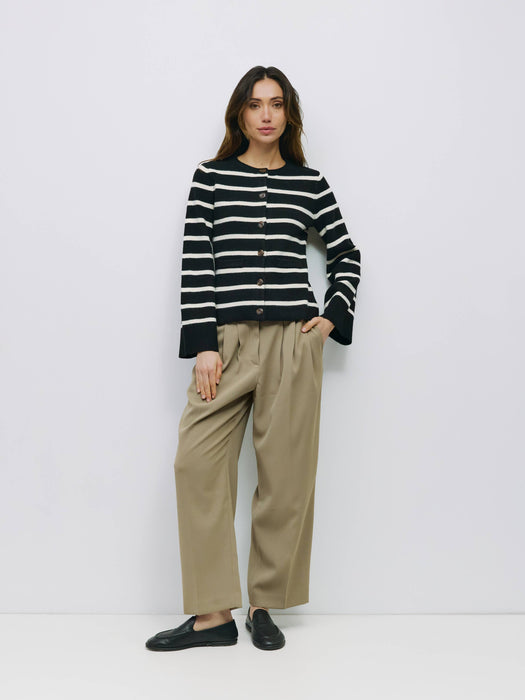 London Striped Cardigan
