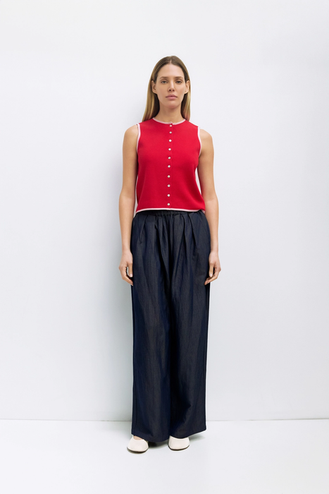 Jocelyn Wide Leg Pants Navy