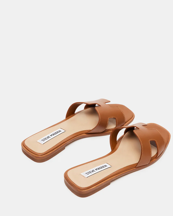 Haydn Cognac Leather Sandal